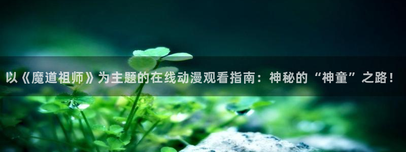 囧次元在线官网入口：以《魔道祖师》为主题的在线动漫观看指南：神秘的“神童”之路！